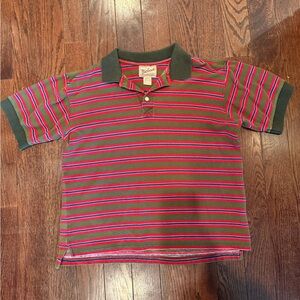 Woolrich striped polo Y2K medium boxy